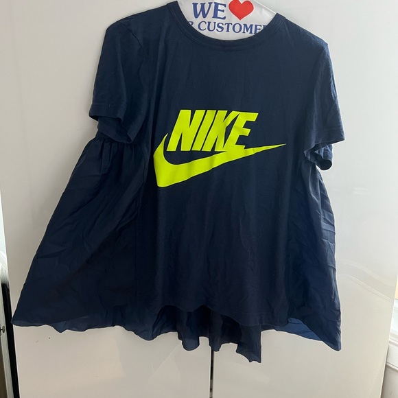 NIKE x Sacaï flared nylon top with neon printing SIZE MEDIUM - Picture 1 of 6